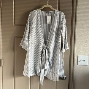 Dress like Blouse Striped Pullover
